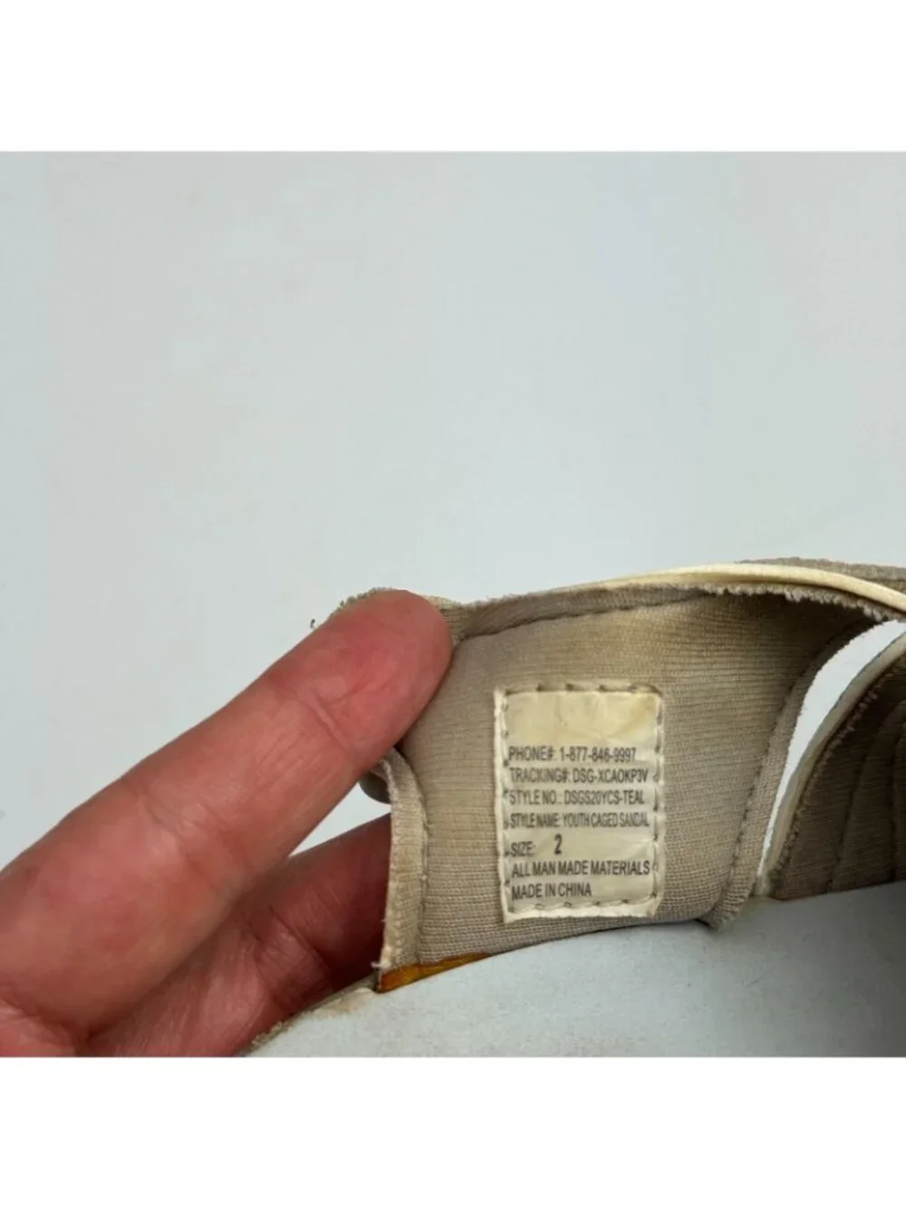 DSG Caged Sandal Kids Girls 2 Gray Leather Adjustable Strap Fisherman Slingback